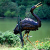 Bronze Heron Fountain Sculpture