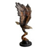 Bronze Flying Eagle Sculpture