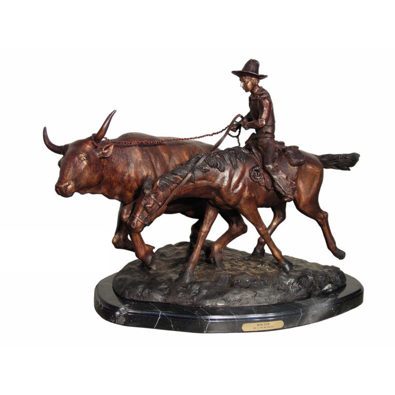 Bronze Frederick Remington Bolter Tabletop Sculpture Florida Bronze