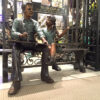 SRB071050_Showroom_Man_on_Bench.jpeg Bronze Child and Grandfather Drawing Sculpture