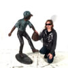 Bronze Baseball Pitcher Sculpture