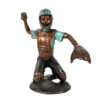 Bronze Baseball Catcher Sculpture