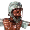 Bronze Baseball Catcher Sculpture