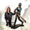 Bronze Baseball Batter Sculpture