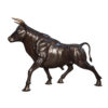 Bronze Walking Bull Sculpture