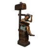 SRB097182-Bronze-Girl-Reading-Book-Mailbox.jpg Bronze Girl Reading Book Mailbox Sculpture