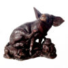 Bronze Pig Family Sculpture
