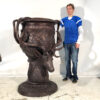 Bronze Deer Antler Planter Urn
