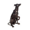 SRB15017-Sitting-Whippet.jpg Bronze Sitting Whippet Dog Sculpture