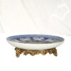 SRB30481_1.jpg Porcelain Fruit Plate on Bronze Tray