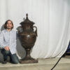 Bronze Classical Urn with Lid