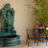 SRB45005-6.jpg Bronze Lion Head & Nymph Wall Fountain