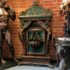 Bronze Cupid & Nymph Wall Fountain