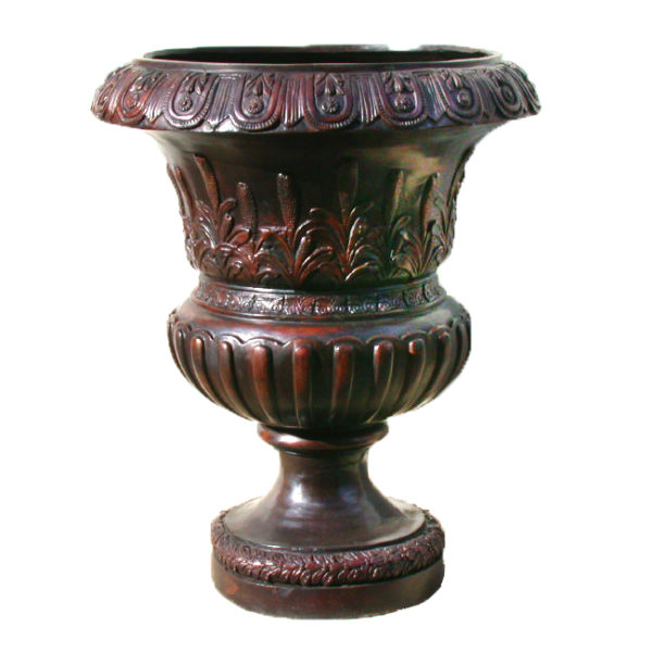 Bronze Wheat Urn