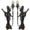 SRB990874-5.jpg Bronze Blackamoor Torchere Sculpture Set