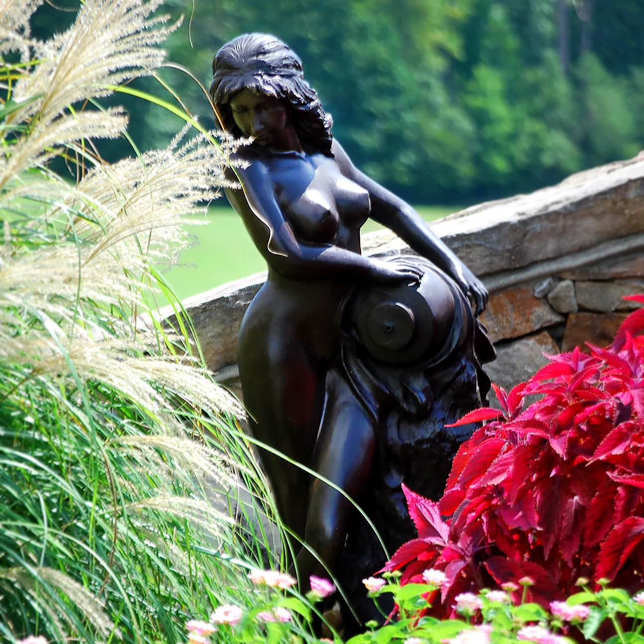 Decorative And Creative Nude Water Fountains