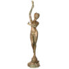 SRB992202_FOUNTAIN_LADY_WITH_SHELL.jpg Bronze Lady holding Shell Fountain Sculpture
