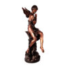 Bronze Butterfly Woman Fountain Sculpture