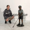 Bronze Little Boy Golfer Sculpture