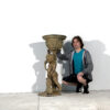 Bronze Boy & Dog Urn