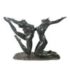Bronze Dancing Couple Table Base Sculpture