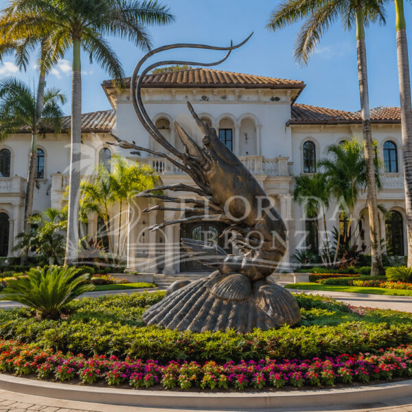 Giant Shrimp Bronze Sculpture FloridaBronze MGSRB704416