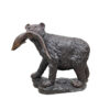 Bronze Bear with Fish Sculpture