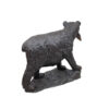 Bronze Bear with Fish Sculpture