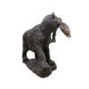 Bronze Bear with Fish Sculpture