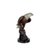 Bronze Eagle on Rock Sculpture