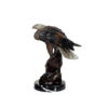 Bronze Eagle on Rock Sculpture