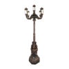 Bronze Five Light Lion Lamp Post