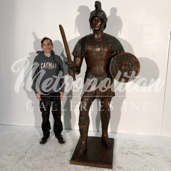 Bronze Spartan Sculpture - Image 2
