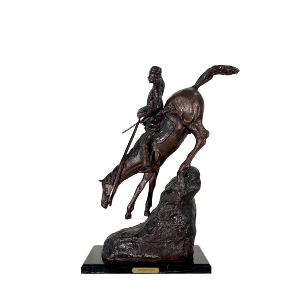 Bronze Remington 'Mountain Man' Table-top Sculpture