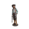 Bronze Cowgirl Sculpture
