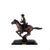 Bronze Remington 'Trooper of the Plains' Table-top Sculpture