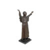 Bronze Pope John Paul II Table-top Sculpture