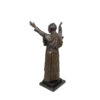 Bronze Pope John Paul II Table-top Sculpture