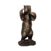 Bronze Standing Grizzly Bear Sculpture
