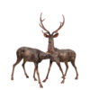 SRB15055-56-Bronze-Buck-Doe-Sculpture-Set-Maple-Patina-by-Metropolitan-Galleries-Inc.jpg Bronze Buck & Doe Sculpture Set