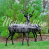 SRB15055-56-Bronze-Buck-Doe-Sculpture-Set-by-Metropolitan-Galleries-Inc-Vignette-WM.jpg Bronze Buck & Doe Sculpture Set