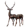 SRB15055-56-Bronze-Buck-Doe-Sculpture-Set-in-Chestnut-Patina-by-Metropolitan-Galleries-Inc.jpg Bronze Buck & Doe Sculpture Set