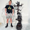 Bronze Bear & Cub Coatrack Hall Tree Sculpture