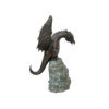 Bronze Dragon on Rock Fountain Sculpture
