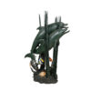 Bronze Dolphin Duo in Sea Grass Fountain