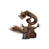 Bronze Dragon with Ball Fountain Sculpture