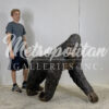 Bronze Walking Gorilla Sculpture