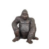 Bronze Sitting Gorilla Sculpture