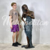 Bronze Lady 'Delilah' with Drape Sculpture