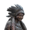 Bronze Indian on Horse Sculpture